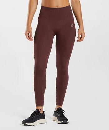 Leggins Gymshark Sweat Seamless Sculpt Mujer Burdeos | CO 2908SGL